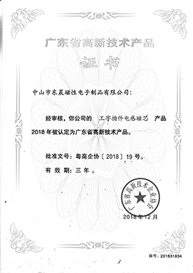 工字插件電感磁芯高新技術(shù)證書(shū).jpg